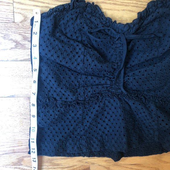 MARC JACOBS eyelet cami crop top w/ side zip | Size Small/Medium - Picture 7 of 8